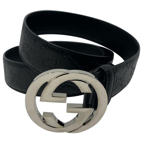 cintura gucci total black|is gucci belt genuine.